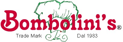 Bombolinis registered name and chef's Hat logo